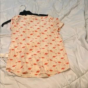 Kate Spade flamingo top